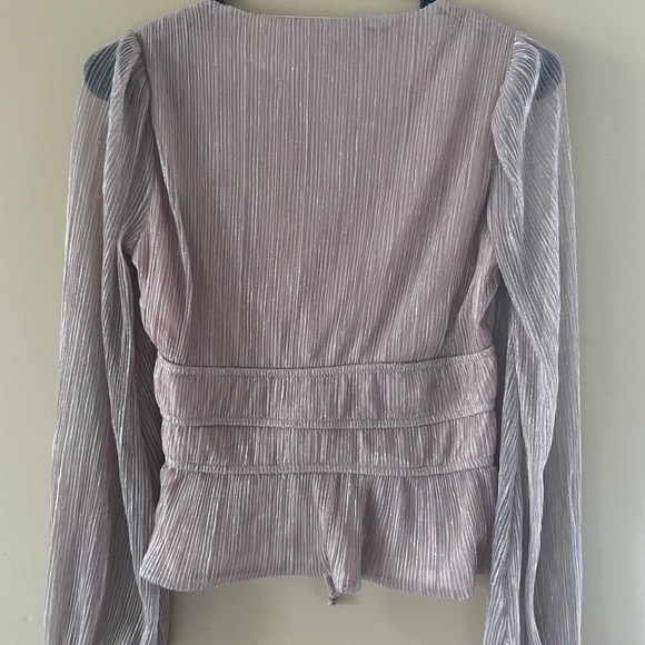 NWT Sparkle Blush Pink Blouse - Picture 5 of 5